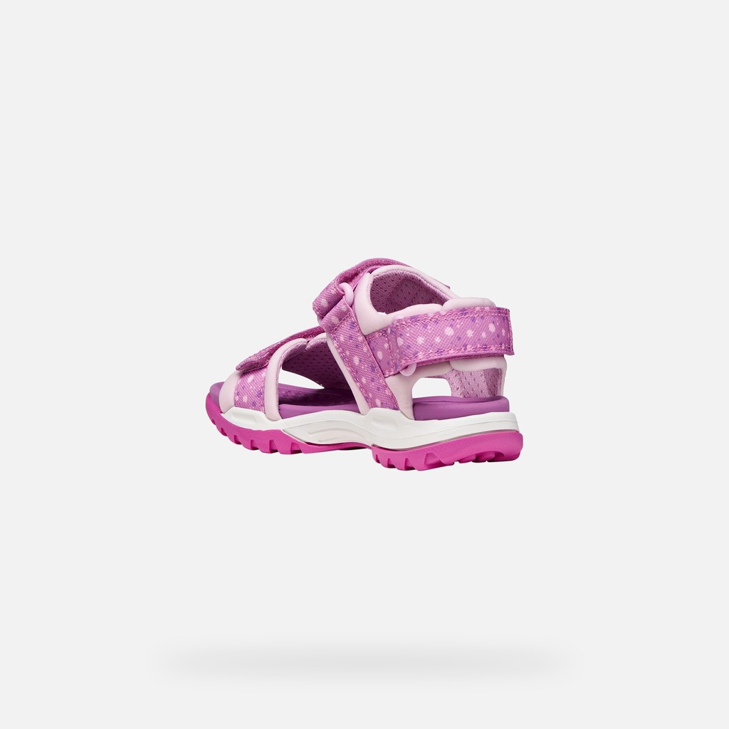 Sandals with straps BOREALIS   JUNIOR Pink/Purple - image number 3 | GEOX