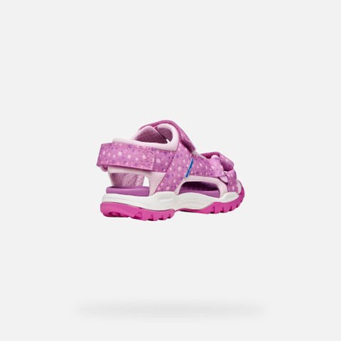 Sandals with straps BOREALIS   JUNIOR Pink/Purple - image number 4 | GEOX