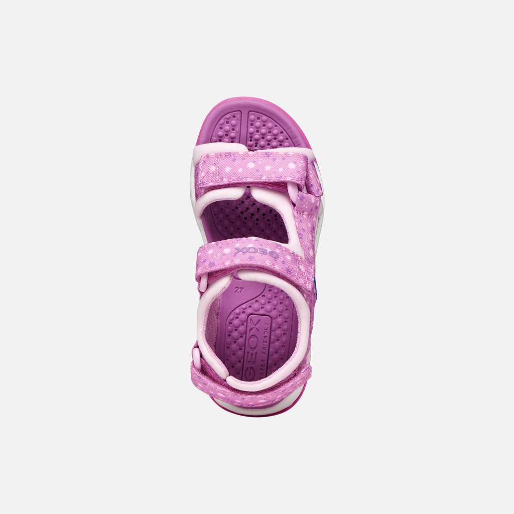 Sandals with straps BOREALIS   JUNIOR Pink/Purple - image number 5 | GEOX