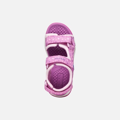 Sandals with straps BOREALIS   JUNIOR Pink/Purple - image number 5 | GEOX
