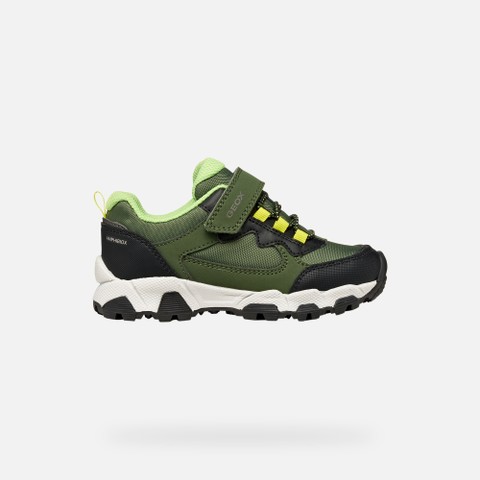 Waterproof trainers MAGNETAR ABX BOY Military/Green - image number 1 | GEOX