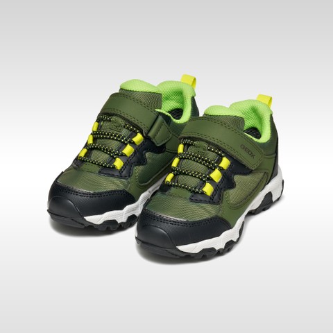 Waterproof trainers MAGNETAR ABX BOY Military/Green - image number 1 | GEOX