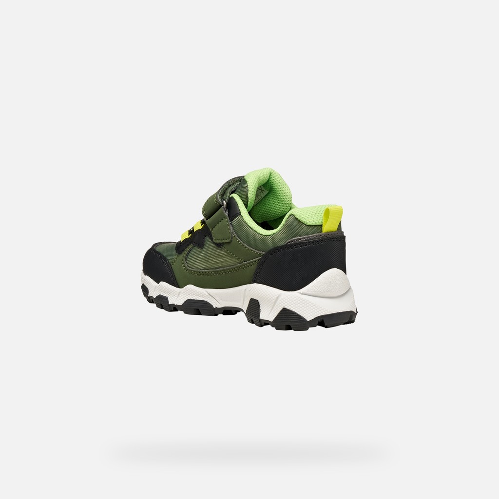Waterproof trainers MAGNETAR ABX BOY Military/Green - image number 3 | GEOX