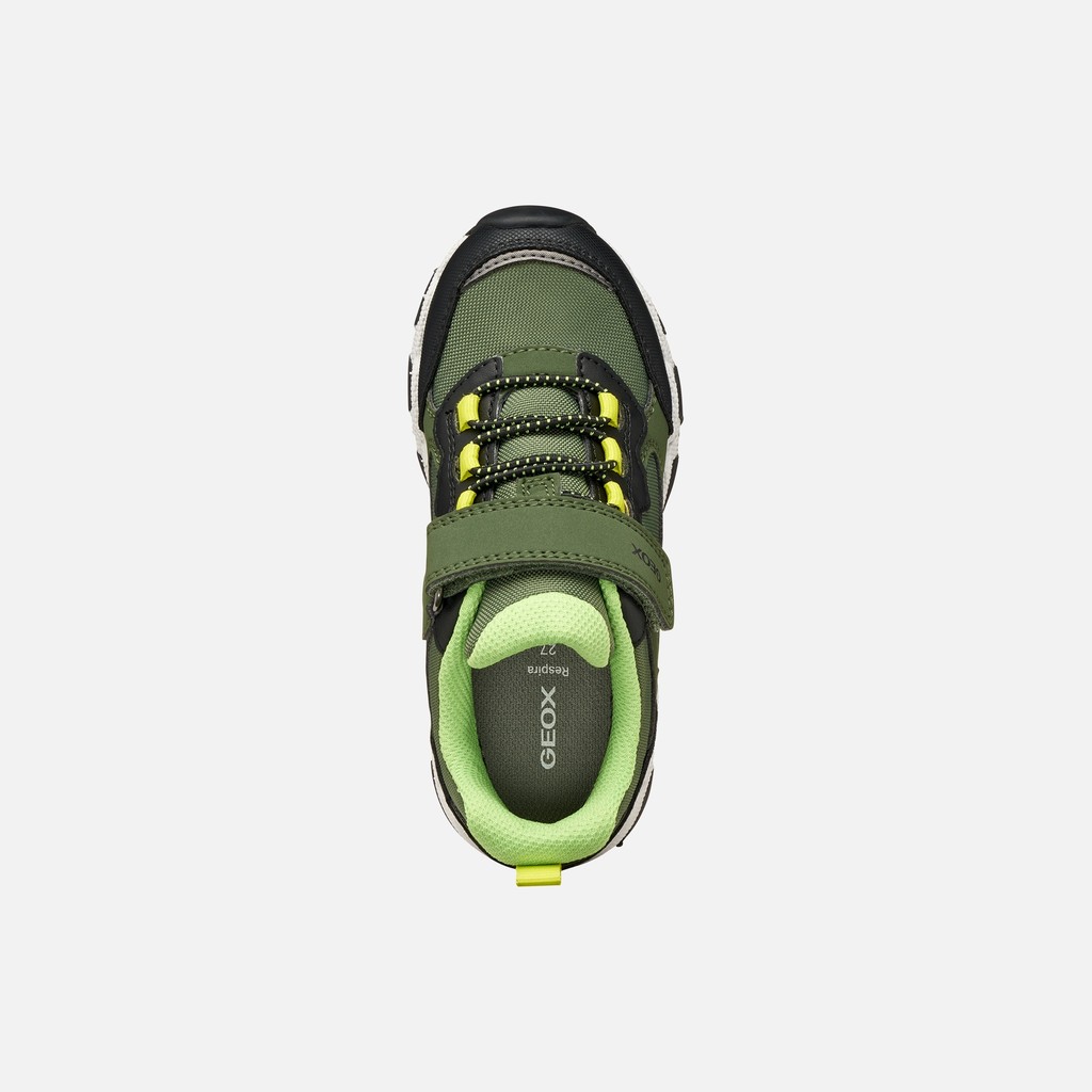 Waterproof trainers MAGNETAR ABX BOY Military/Green - image number 5 | GEOX