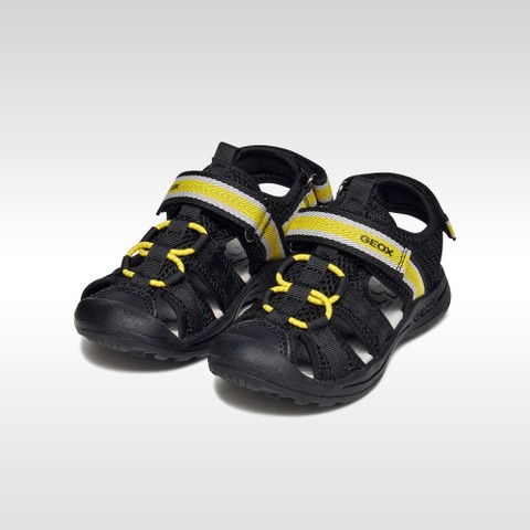 Closed toe sandals VANIETT BOY Black/Yellow - image number 1 | GEOX