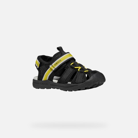 Closed toe sandals VANIETT BOY Black/Yellow - image number 2 | GEOX