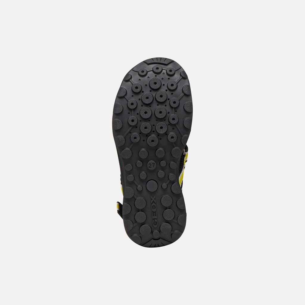 Closed toe sandals VANIETT BOY Black/Yellow - image number 6 | GEOX