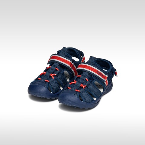 Closed toe sandals VANIETT BOY Navy/Red - image number 1 | GEOX