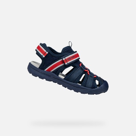 Closed toe sandals VANIETT BOY Navy/Red | GEOX