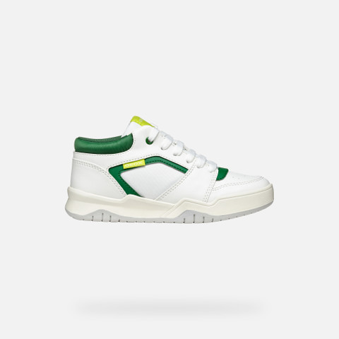 Low top sneakers PERTH BOY White/Green - image number 1 | GEOX