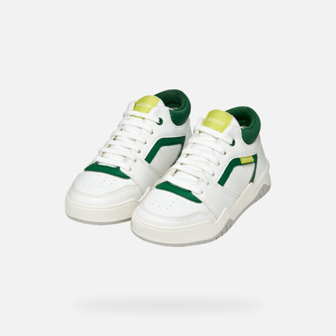 Low top sneakers PERTH BOY White/Green - image number 7 | GEOX