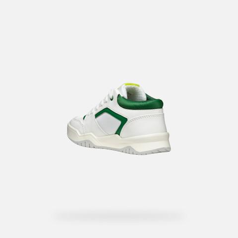 Low top sneakers PERTH BOY White/Green - image number 3 | GEOX