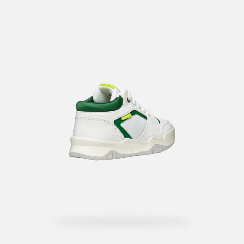 Low top sneakers PERTH BOY White/Green - image number 4 | GEOX