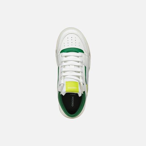 Low top sneakers PERTH BOY White/Green - image number 5 | GEOX