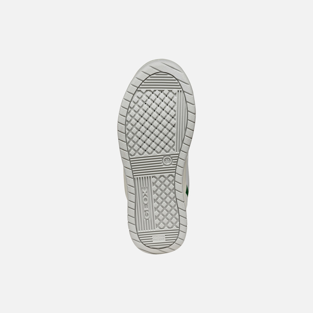Low top sneakers PERTH BOY White/Green - image number 6 | GEOX