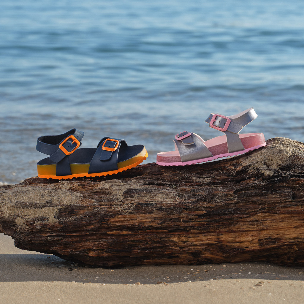 Open sandals GHITA JUNIOR Navy/Orange - image number 8 | GEOX