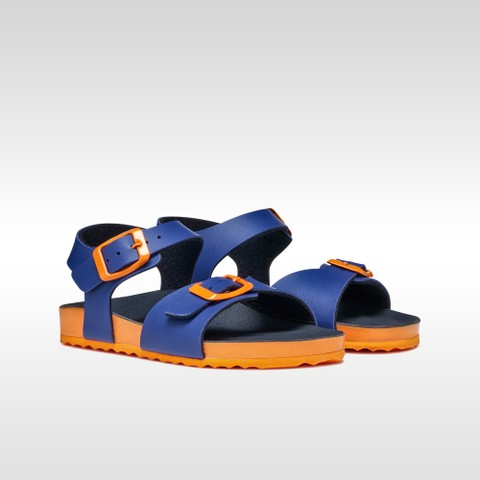 Offene Sandalen GHITA JUNGE K&ouml;nigsblau/Orange - image number 1 | GEOX