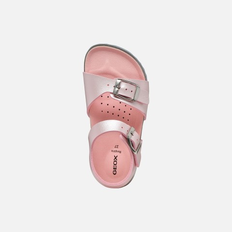 Sand&aacute;lias abertas ADRIEL J&Uacute;NIOR Rosa/Prata - image number 5 | GEOX