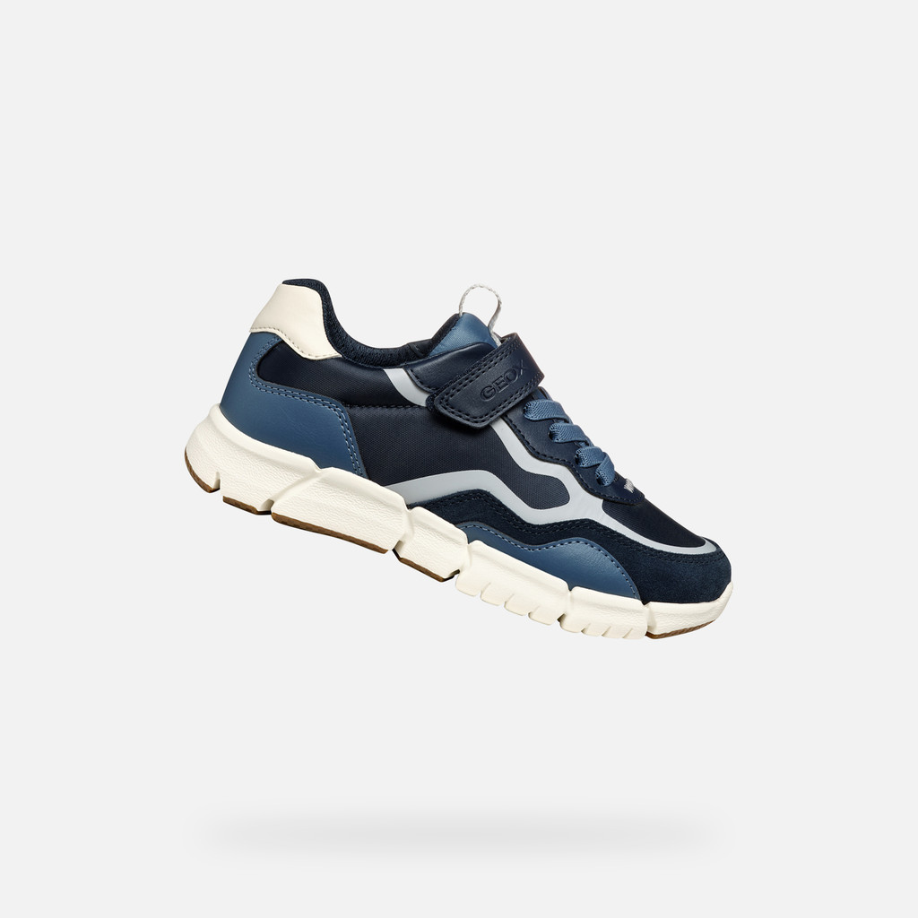 Low top sneakers FLEXYPER BOY Navy/Light Grey | GEOX