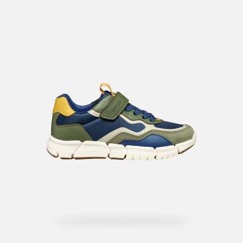 Low top sneakers FLEXYPER BOY Military/Blue - image number 1 | GEOX