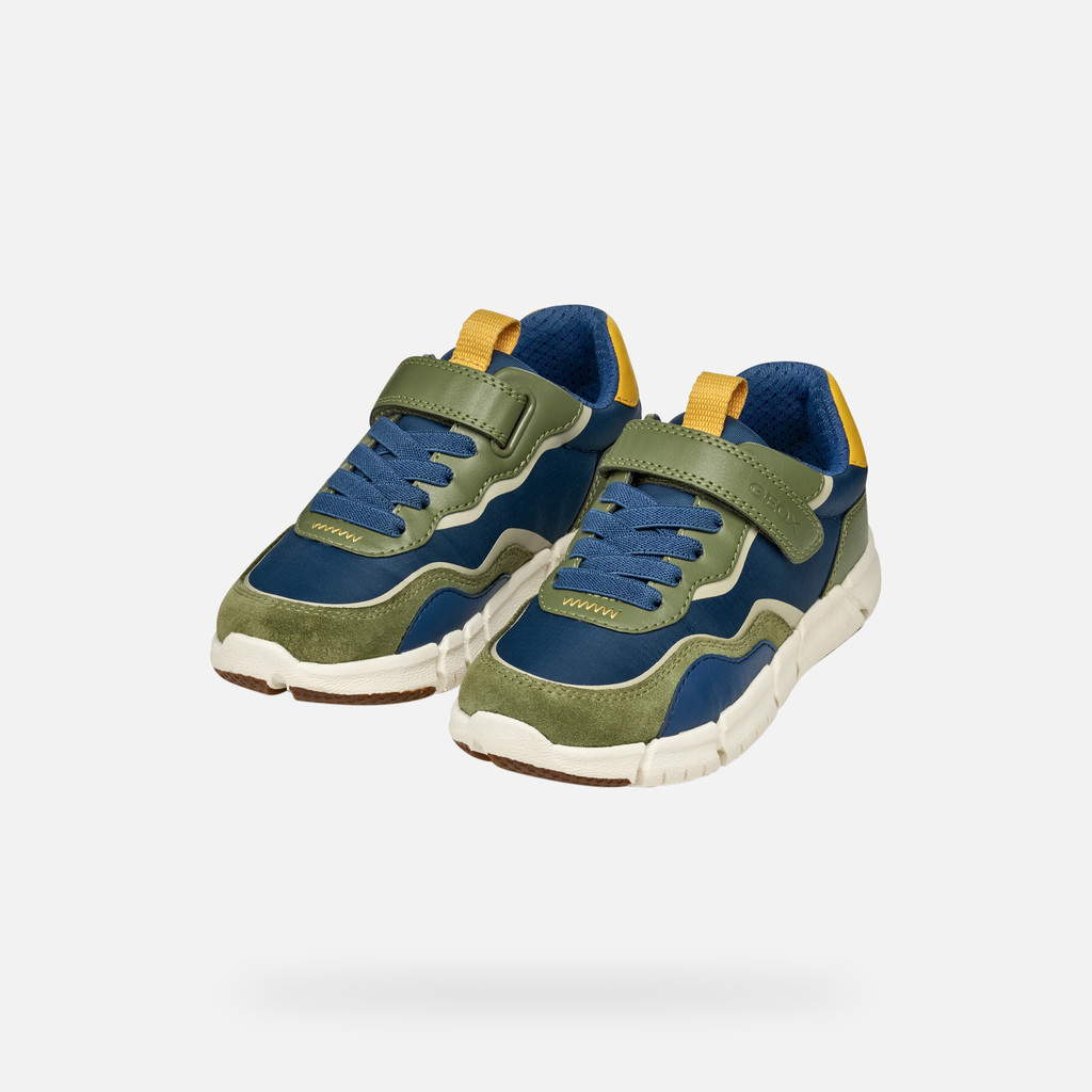 Low top sneakers FLEXYPER BOY Military/Blue - image number 7 | GEOX