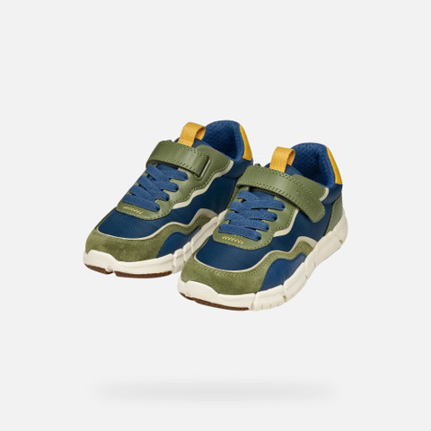 Low top sneakers FLEXYPER BOY Military/Blue - image number 7 | GEOX