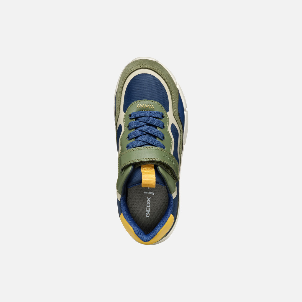 Low top sneakers FLEXYPER BOY Military/Blue - image number 5 | GEOX
