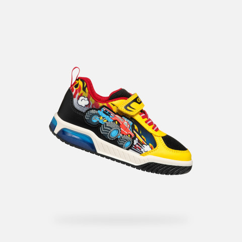 Shoes with lights INEK BOY Yellow/Red - image number 0 | GEOX