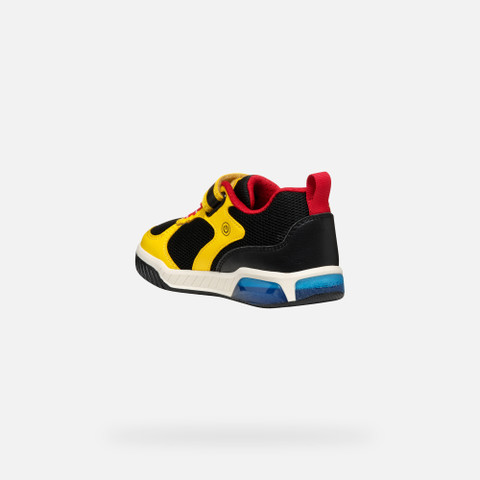 Shoes with lights INEK BOY Yellow/Red - image number 3 | GEOX