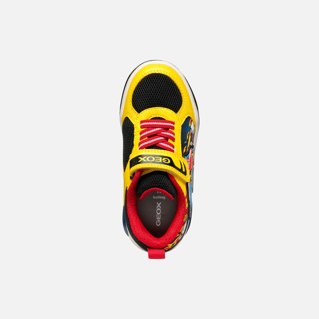 Shoes with lights INEK BOY Yellow/Red - image number 5 | GEOX