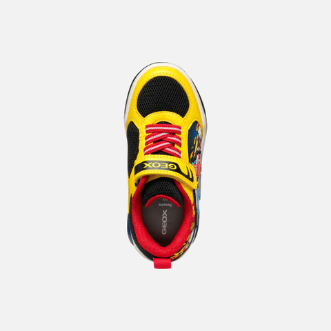 Shoes with lights INEK BOY Yellow/Red - image number 5 | GEOX