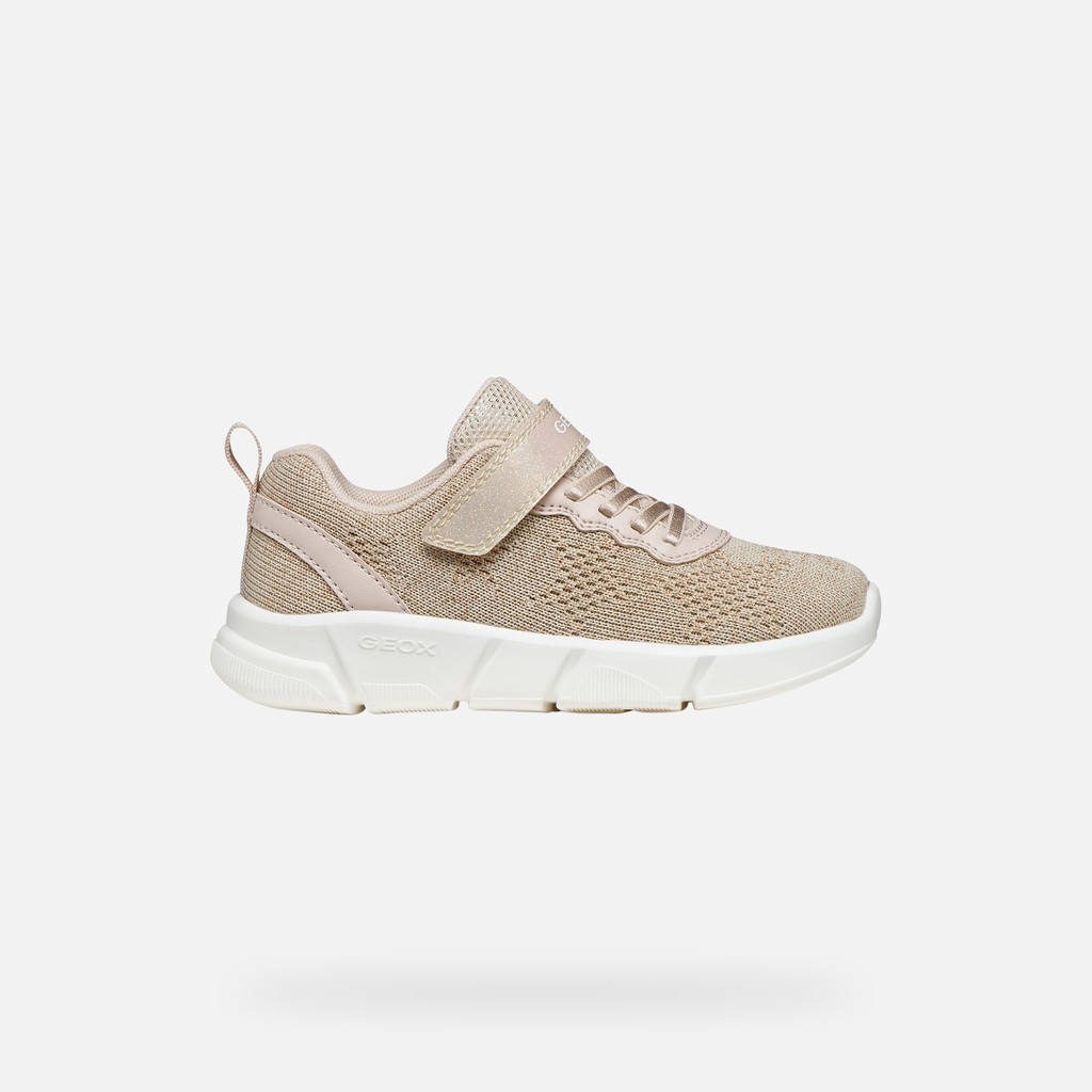 Canvas sneakers ARIL GIRL Light beige - image number 1 | GEOX