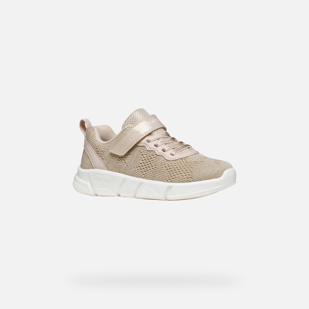 Canvas sneakers ARIL GIRL Light beige - image number 2 | GEOX