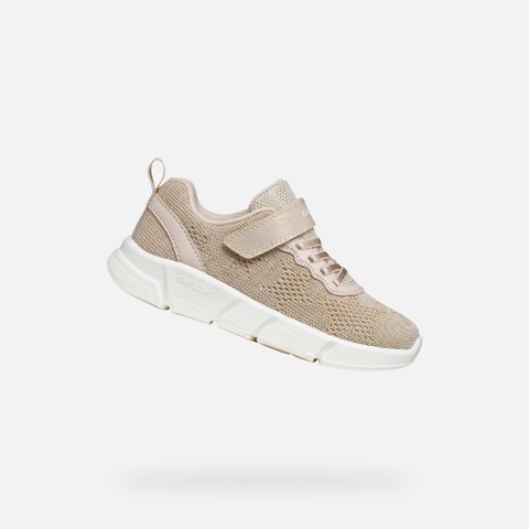 Canvas sneakers ARIL GIRL Light beige | GEOX