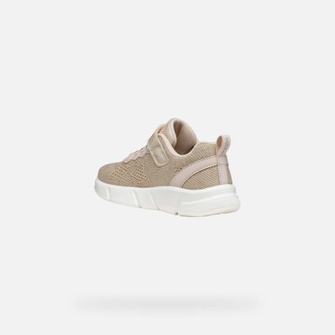 Canvas sneakers ARIL GIRL Light beige - image number 3 | GEOX