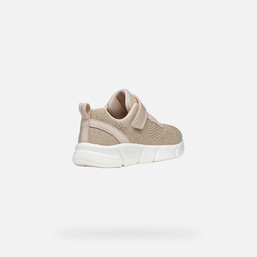 Canvas sneakers ARIL GIRL Light beige - image number 4 | GEOX