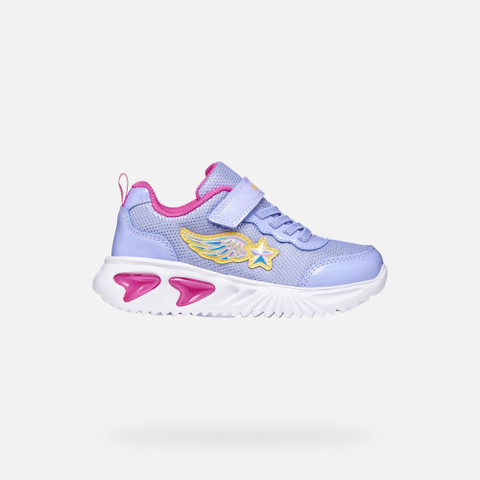 Shoes with lights ASSISTER GIRL Lavender/Fuchsia - image number 1 | GEOX