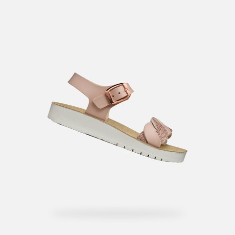 Open sandals SANDAL COSTAREI GIRL Light Rose | GEOX
