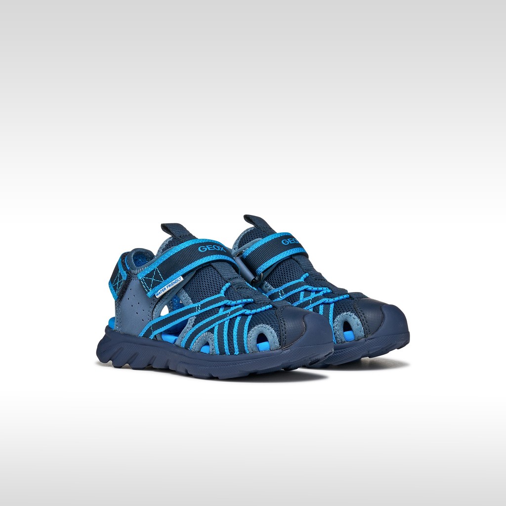 Sandales ferm&eacute;es SANDAL AIRADYUM   JUNIOR Bleu marine/Bleu clair - image number 1 | GEOX