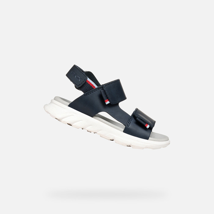 Open sandals SANDAL AIRADYUM BOY Navy/Red | GEOX