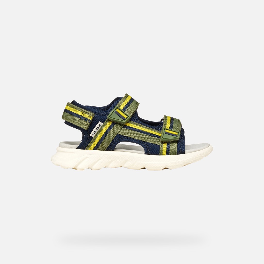 Sandal Airadyum Garçon Vert Militaire/bleu Marine