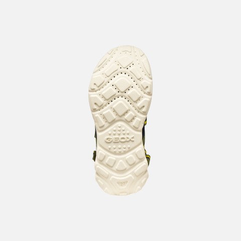 Sandales &agrave; scratch SANDAL AIRADYUM GAR&Ccedil;ON Vert militaire/Bleu marine - image number 6 | GEOX