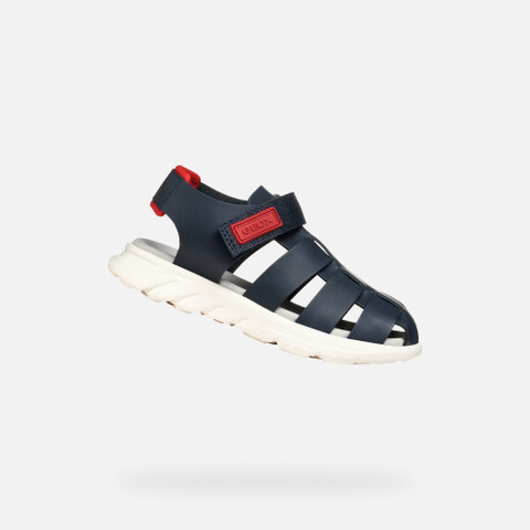 Closed toe sandals SANDAL AIRADYUM BOY Navy/Red - image number 0 | GEOX