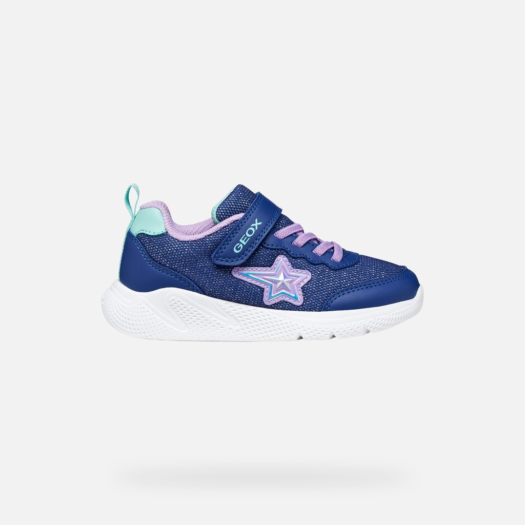 Canvas sneakers SPRINTYE GIRL Blue/Lilac - image number 1 | GEOX