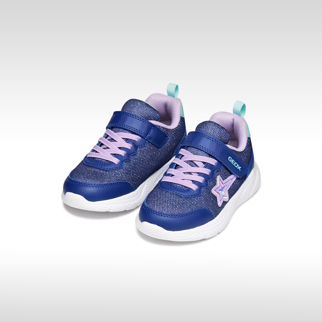 Canvas sneakers SPRINTYE GIRL Blue/Lilac - image number 1 | GEOX