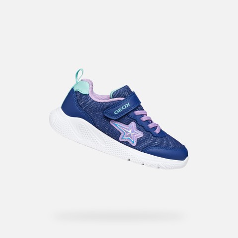 Canvas sneakers SPRINTYE GIRL Blue/Lilac - image number 0 | GEOX
