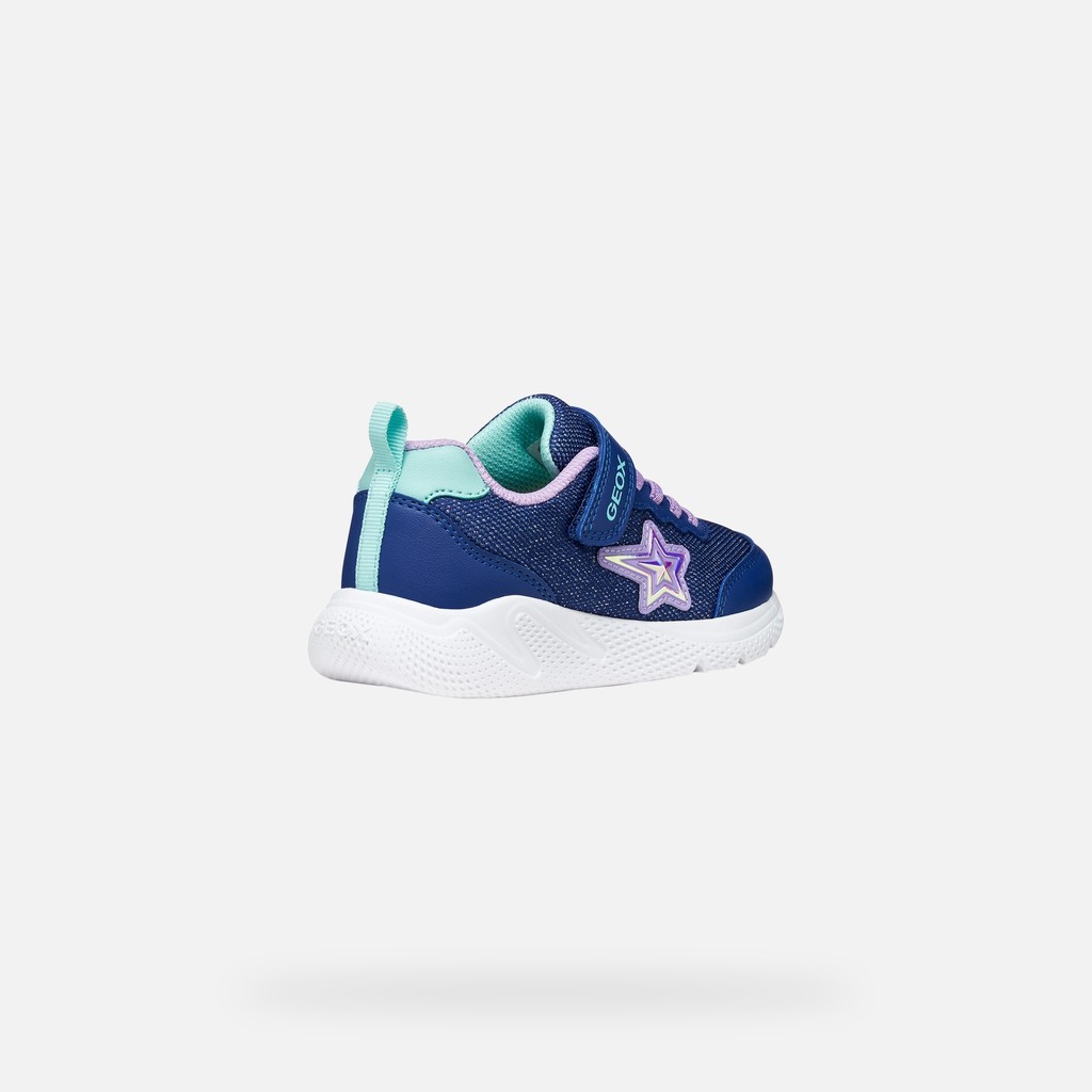 Canvas sneakers SPRINTYE GIRL Blue/Lilac - image number 4 | GEOX