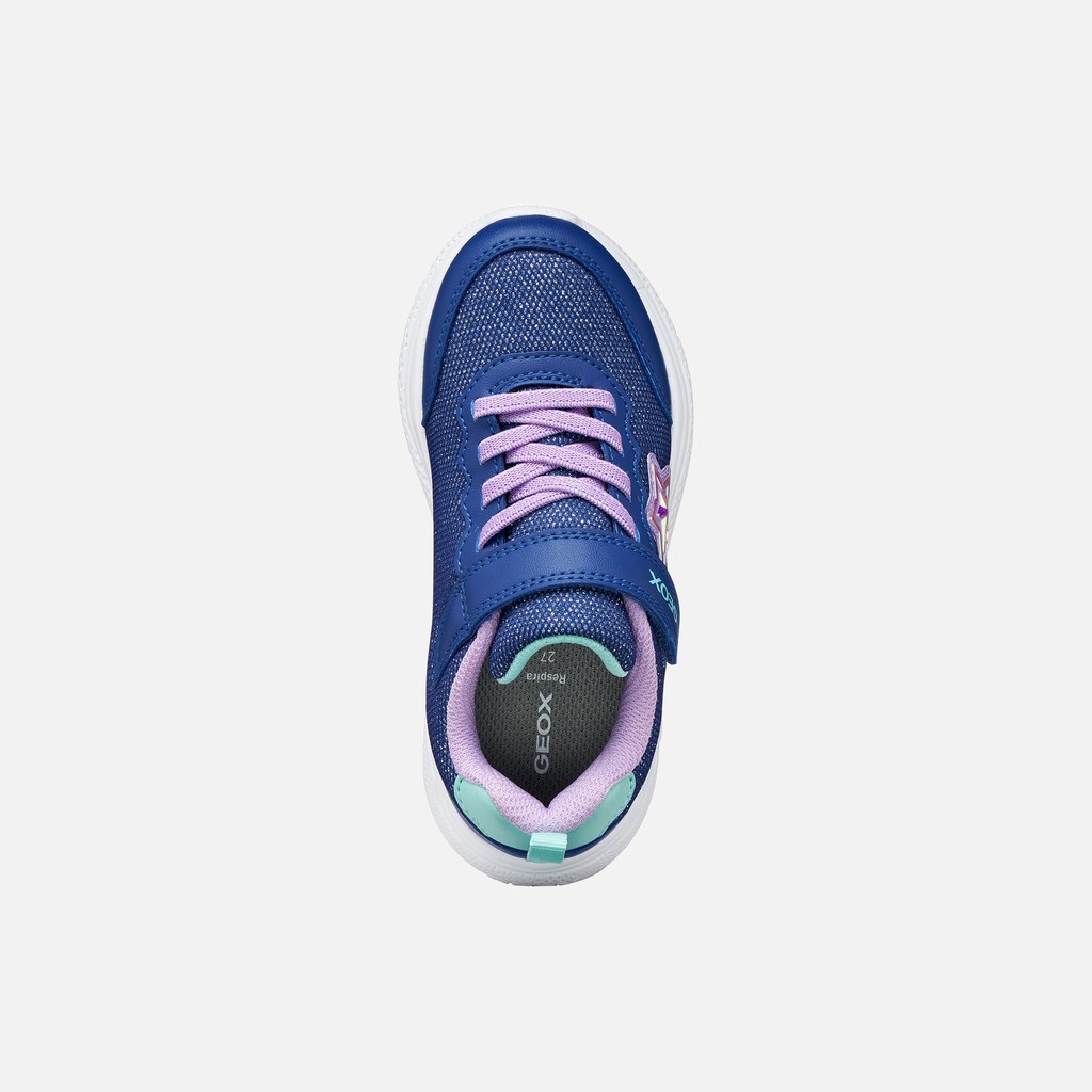 Canvas sneakers SPRINTYE GIRL Blue/Lilac - image number 5 | GEOX