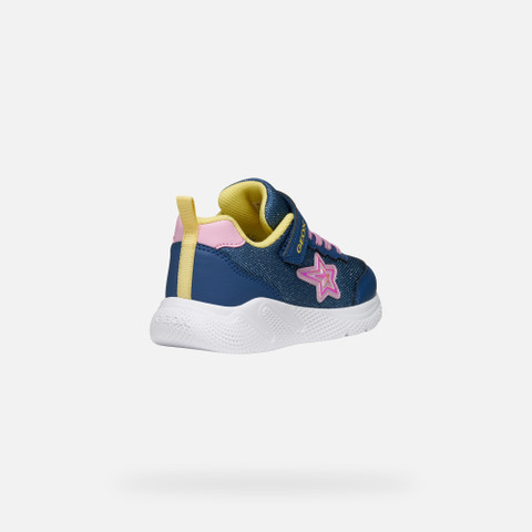 Glitter shoes SPRINTYE GIRL Avio/Pink - image number 4 | GEOX