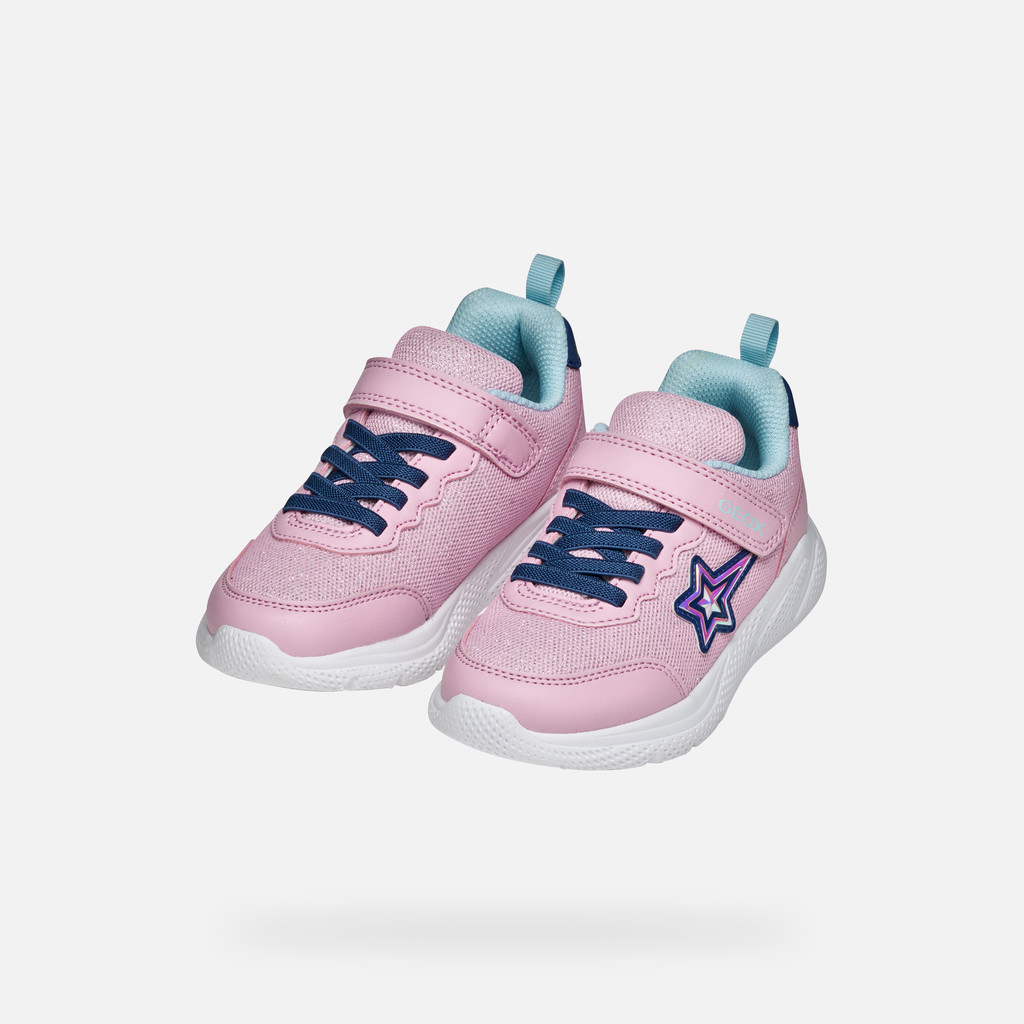 Low top sneakers SPRINTYE GIRL Pink/Avio - image number 7 | GEOX